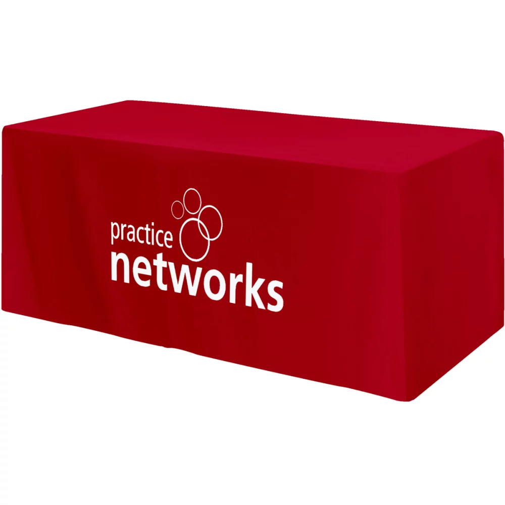 Housse de table ajustée à 4 côtés - convient à une table standard de 6 pieds