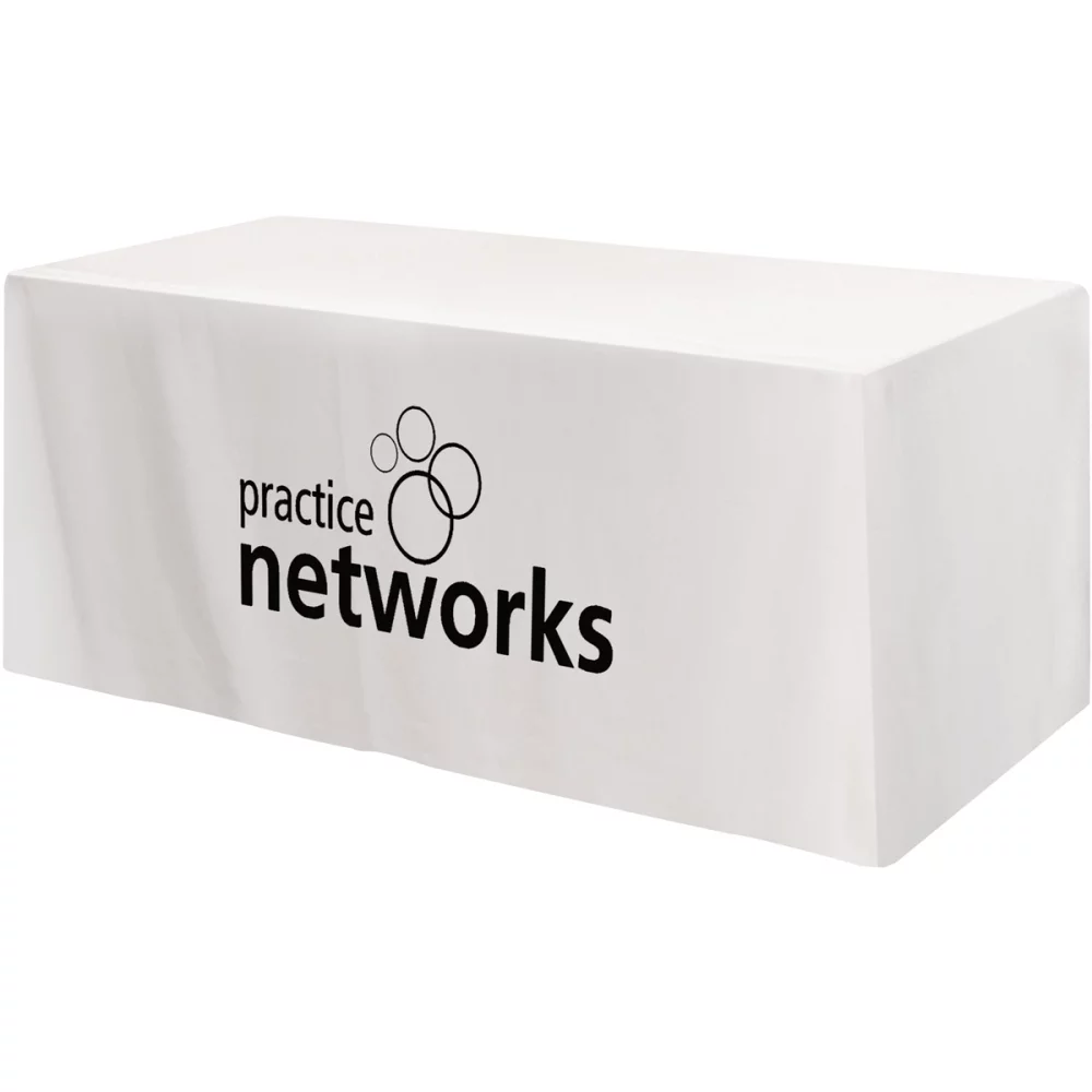 Housse de table ajustée à 3 côtés - convient à une table standard de 6 pieds