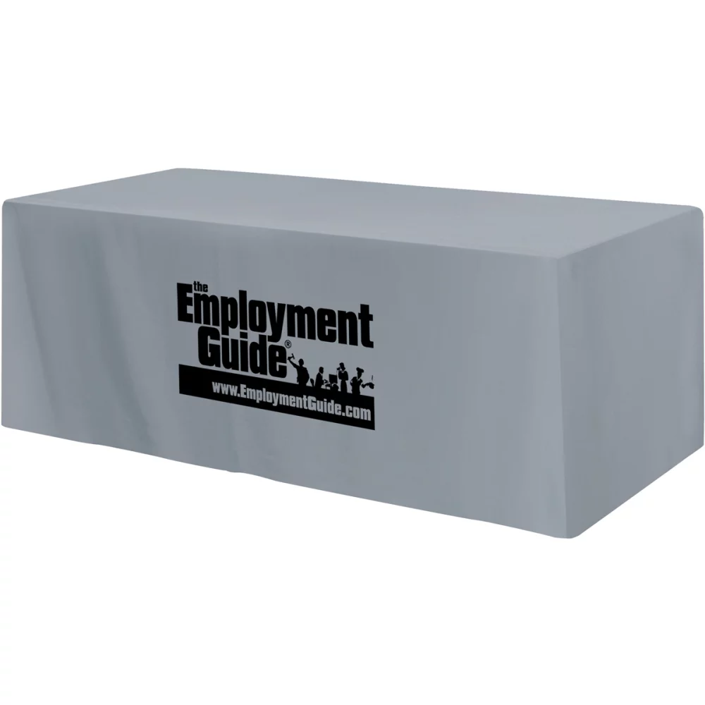 Fitted 3-sided Table Cover - fits 8 foot standard table