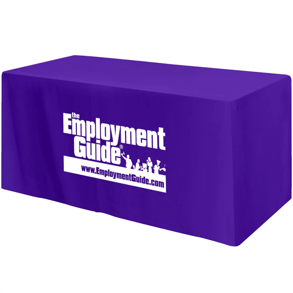 Housse de table ajustée à 4 côtés - convient à une table standard de 4 pieds