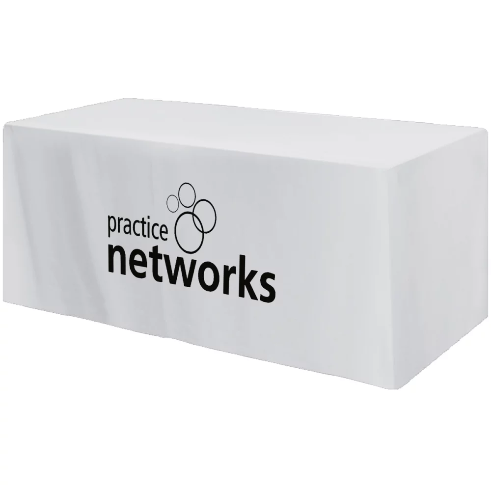 Housse de table ajustée à 4 côtés - convient à une table standard de 6 pieds