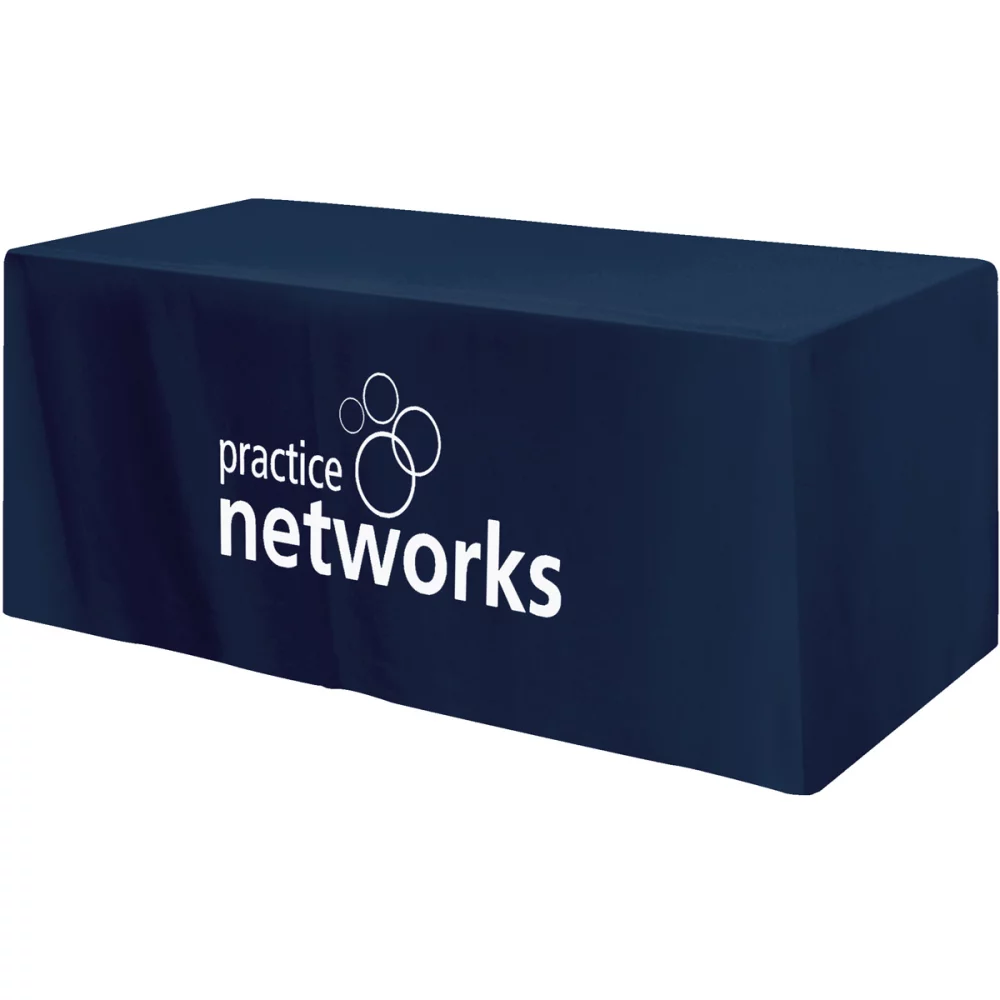 Housse de table ajustée à 4 côtés - convient à une table standard de 6 pieds