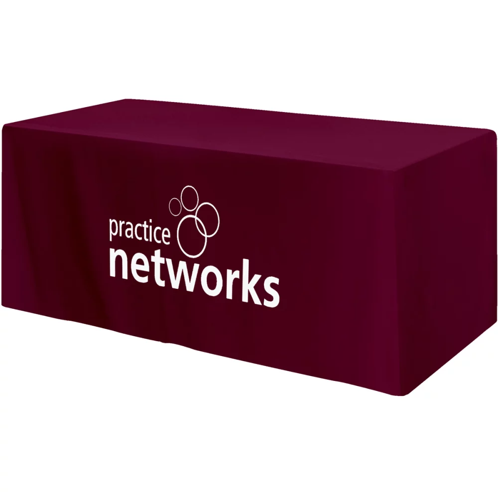 Housse de table ajustée à 4 côtés - convient à une table standard de 6 pieds