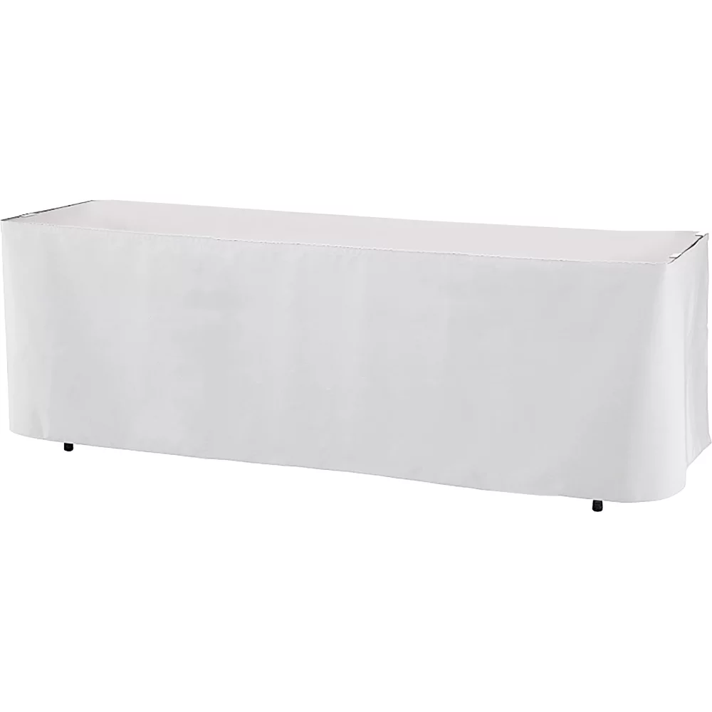 Premium Polyester, All Over Full color Table Skirt, 3 sided 8 Foot