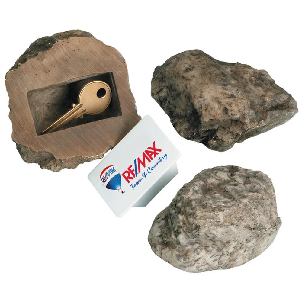 Porte-clés de secours en forme de rocher