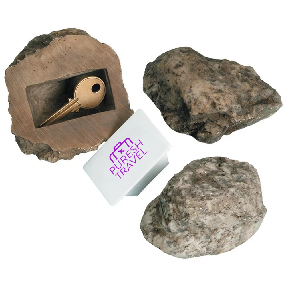 Porte-clés de secours en forme de rocher