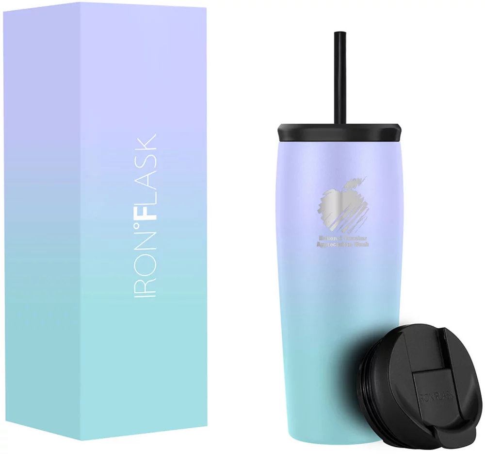 Gourde Iron Flask Nomad Tumbler avec dégradé de couleurs 20 oz.