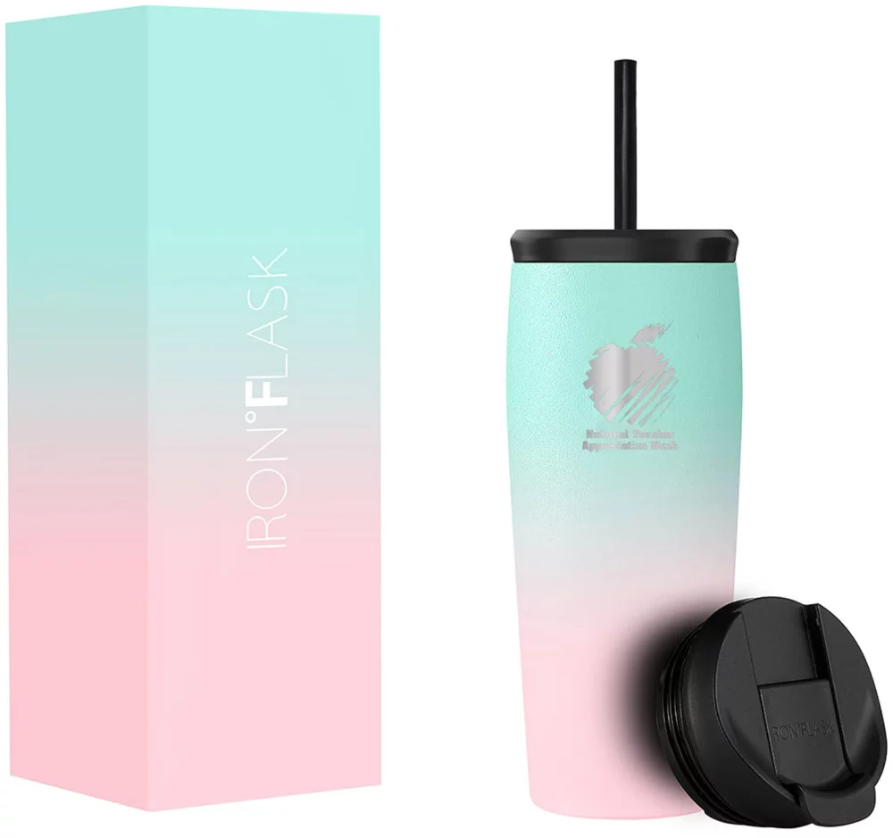 Gourde Iron Flask Nomad Tumbler avec dégradé de couleurs 20 oz.