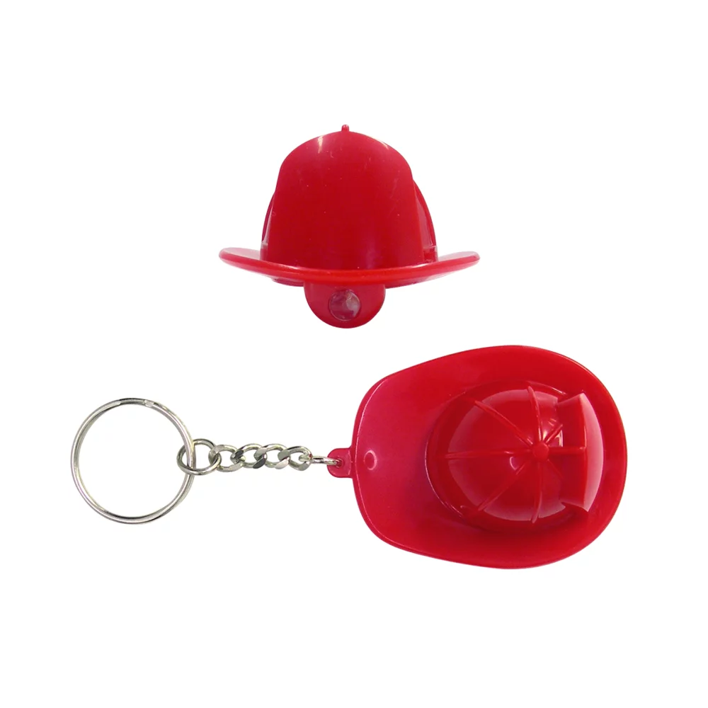 Molded Key Ring LED Light (Fireman Hat)