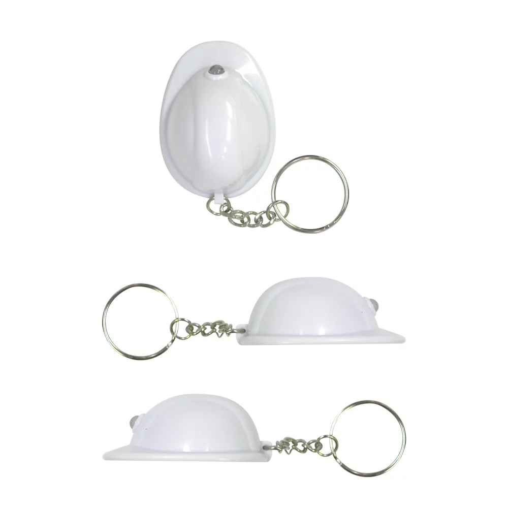 Porte-clés moulé avec lumière LED (casque de chantier)