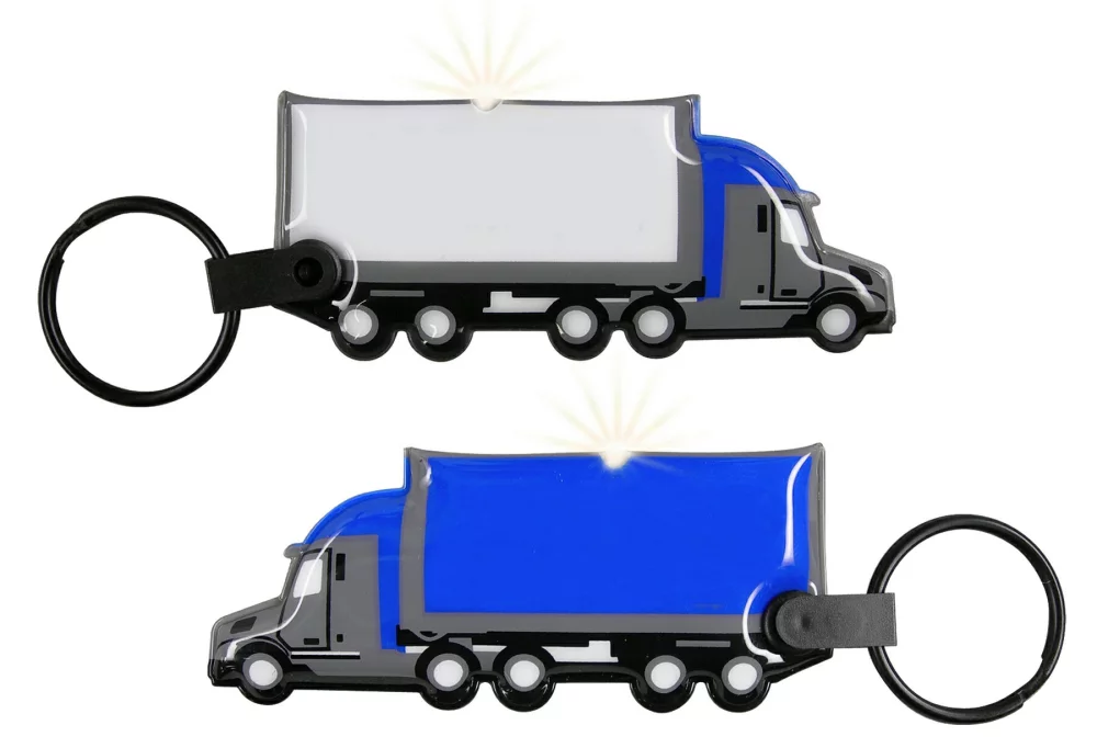 Lampe de poche porte-clés Color-A-Shape ShapeLights™ (Camion Semi-remorque)