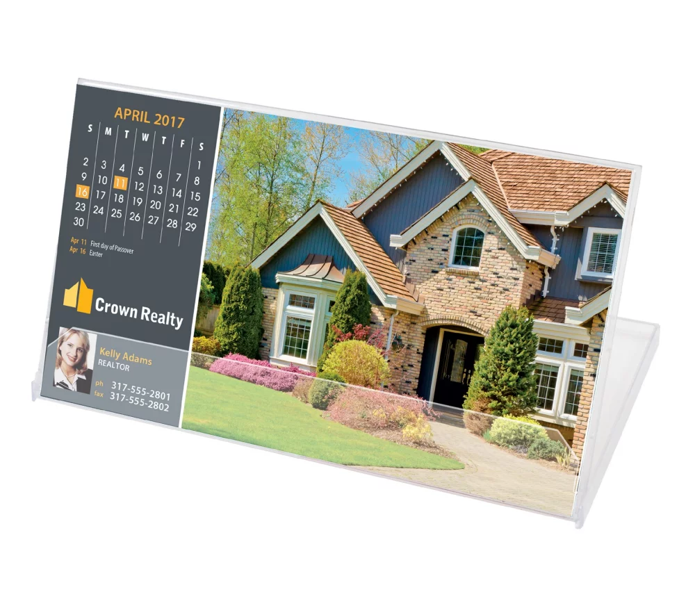 Jewel Case Calendar w/Custom Photos (Landscape)