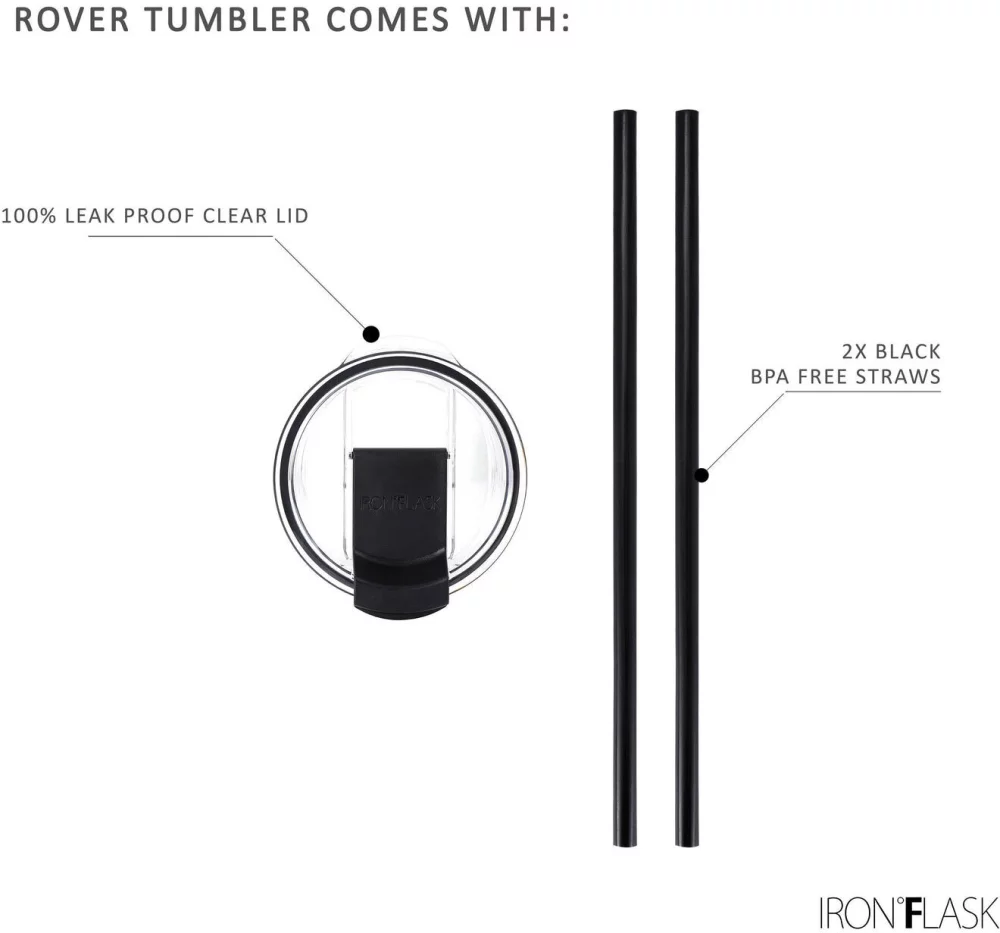 Gourde Iron Flask Rover Tumbler avec dégradé de couleurs 24 oz.