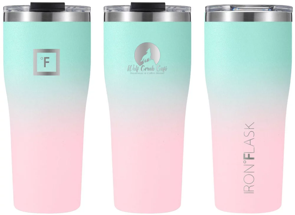 Gourde Iron Flask Rover Tumbler avec dégradé de couleurs 24 oz.