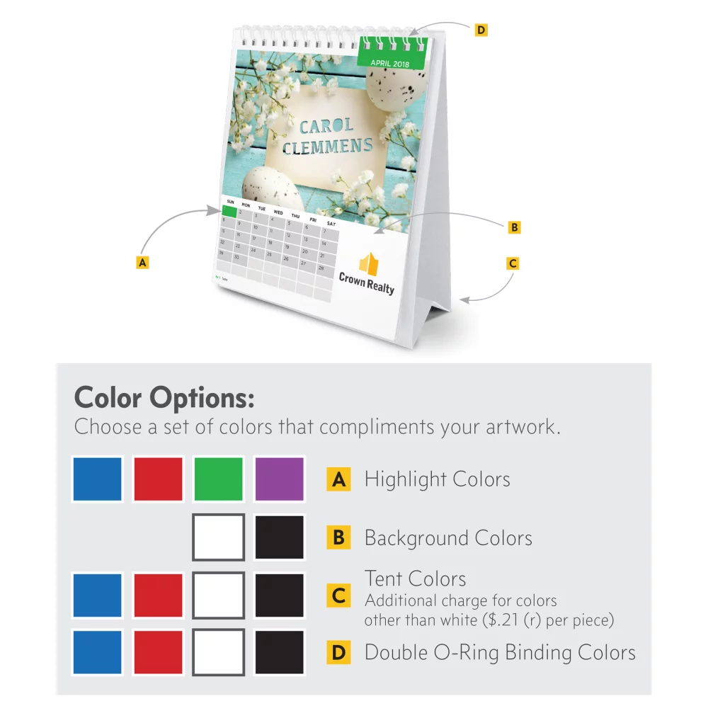 Calendrier à feuilles détachables avec personnalisation du nom (grand)