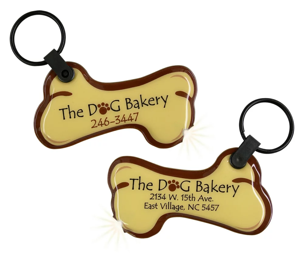 Lampe de poche porte-clés ShapeLights™ Color-A-Shape (Os)