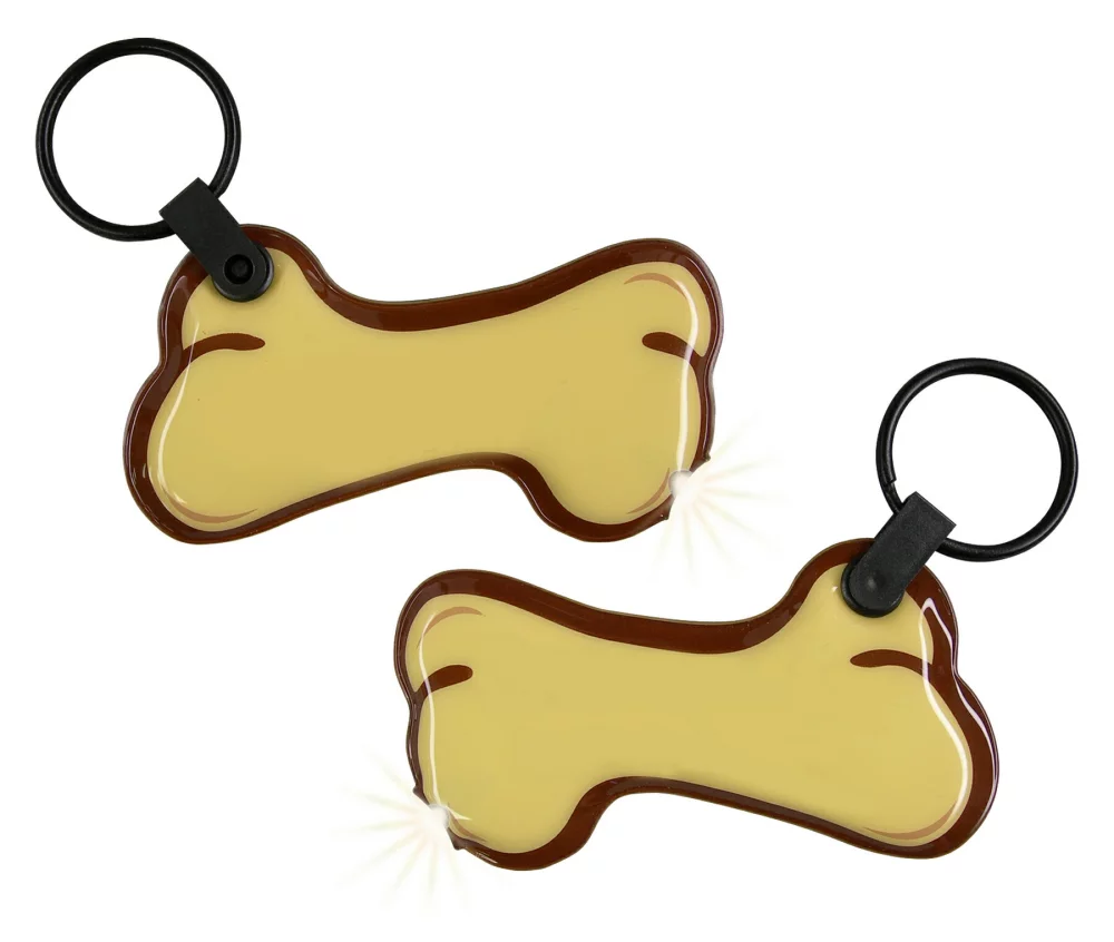 Lampe de poche porte-clés ShapeLights™ Color-A-Shape (Os)