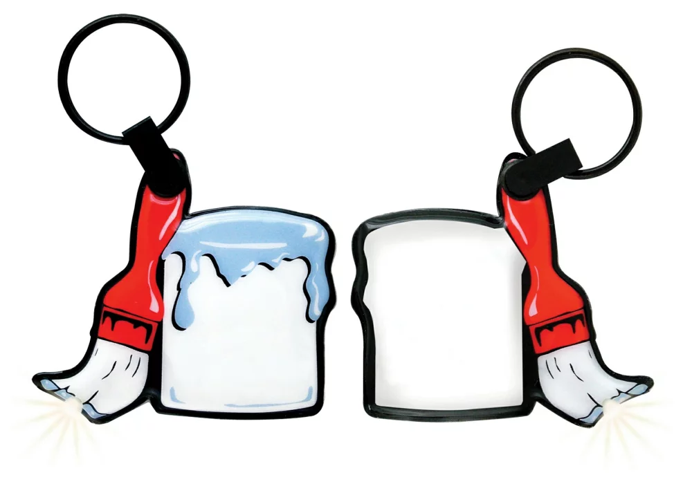 Lampe de poche porte-clés ShapeLights™ Color-A-Shape (Pot de peinture)