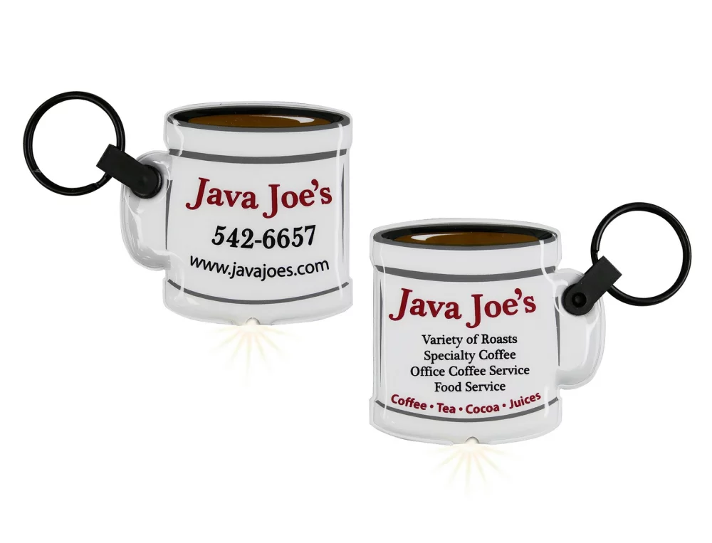 Lampe de poche porte-clés ShapeLights™ Color-A-Shape (Tasse à café)