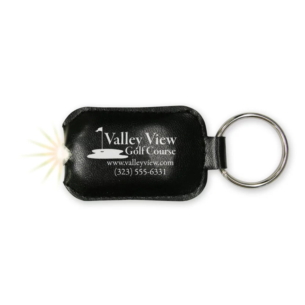 Lumière clé Lock-N-Light en similicuir