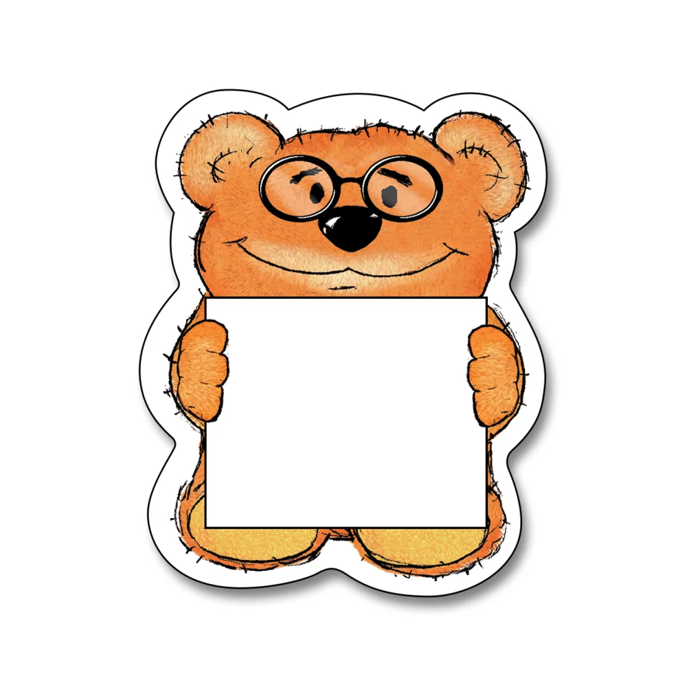 Conception d'un ours en peluche, lunettes