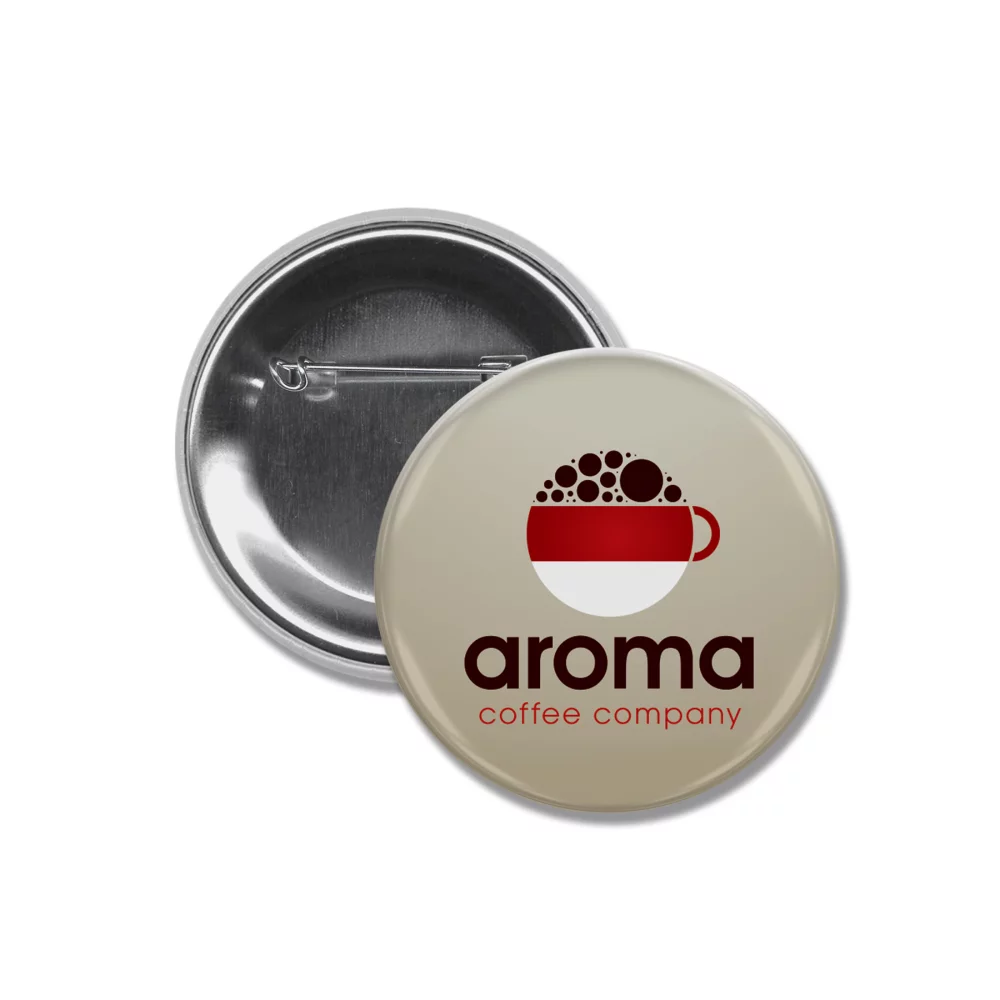 Bouton rond de 2 1/2 pouces