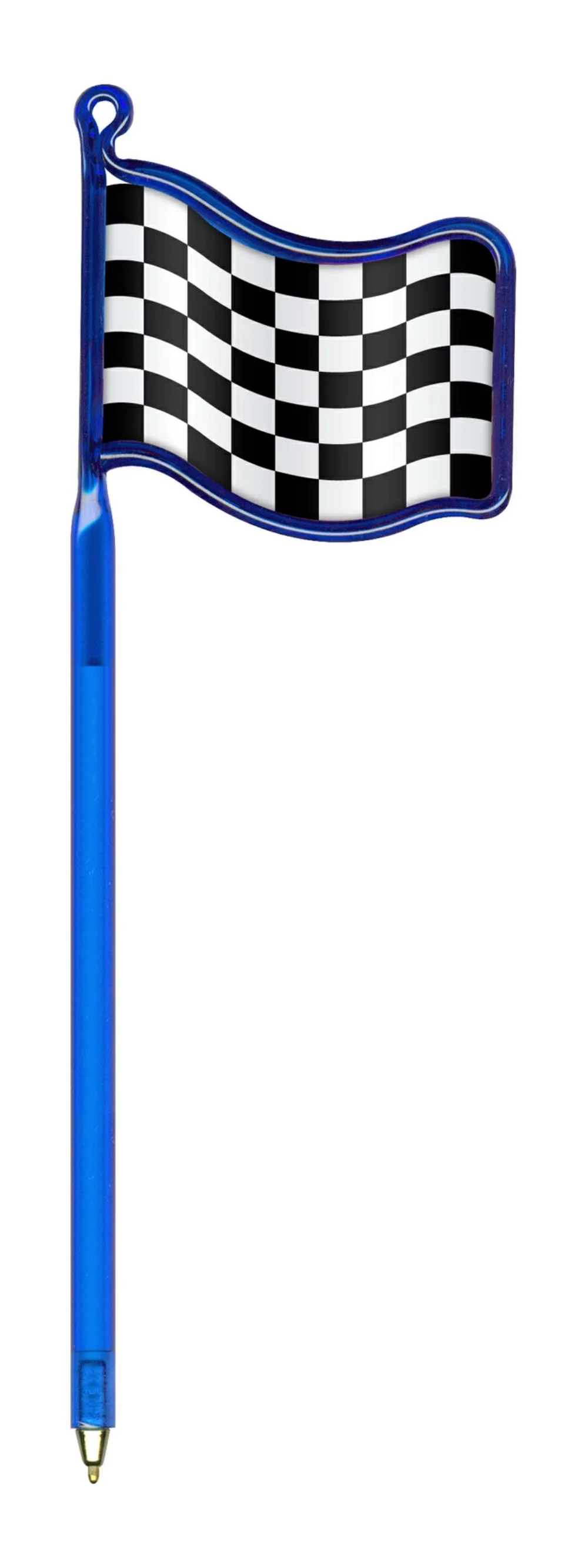 Stylos publicitaires Inkbend Standard avec insert en stock de drapeau à damier