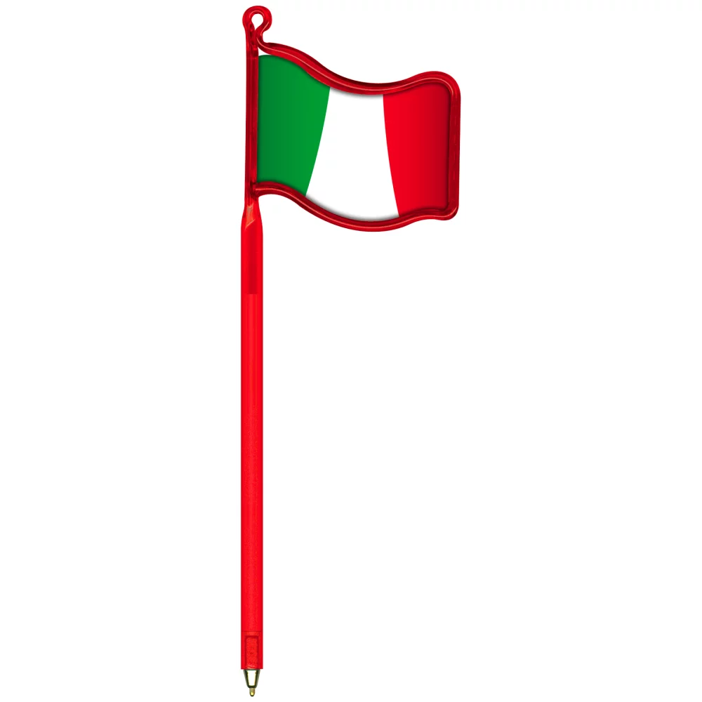 Stylos publicitaires Inkbend Standard avec insert de stock du drapeau de l'Italie