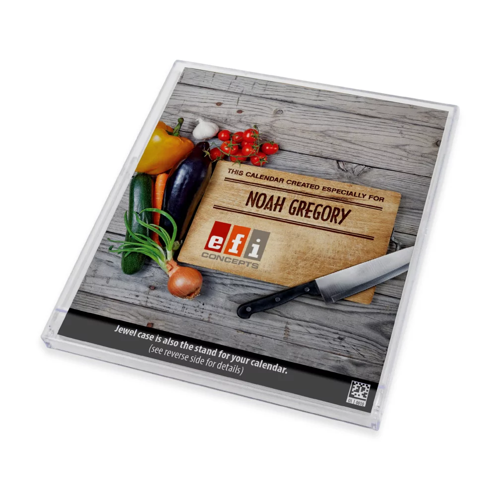 Calendrier de pochette de CD avec personnalisation du nom