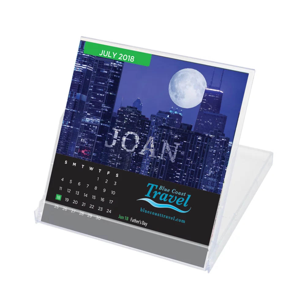 Calendrier de poche avec personnalisation du nom (format compact)