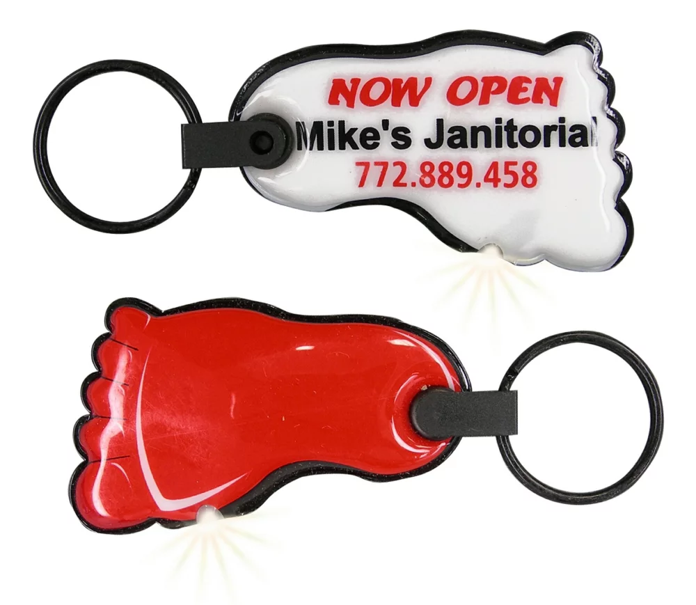 Lampe de poche porte-clés ShapeLights™ Color-A-Shape (Pied)