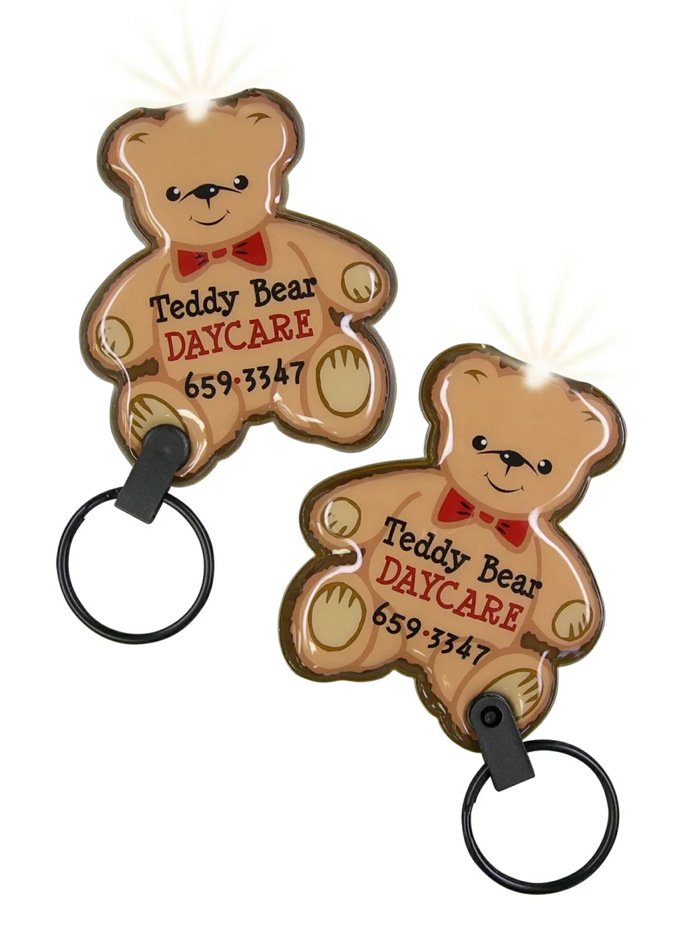Lampe de poche porte-clés ShapeLights™ Color-A-Shape (Ours en peluche)