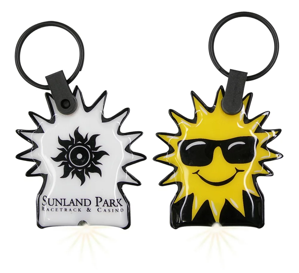 ShapeLights™ Color-A-Shape Key Ring Flashlight (Sun)