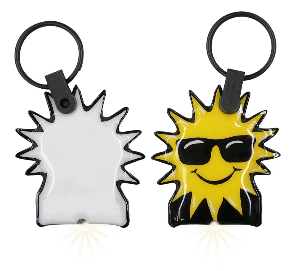 Lampe de poche porte-clés ShapeLights™ Color-A-Shape (Soleil)