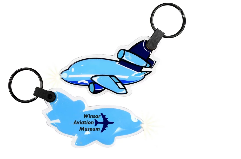 ShapeLights™ Color-A-Shape Key Ring Flashlight (Airplane)