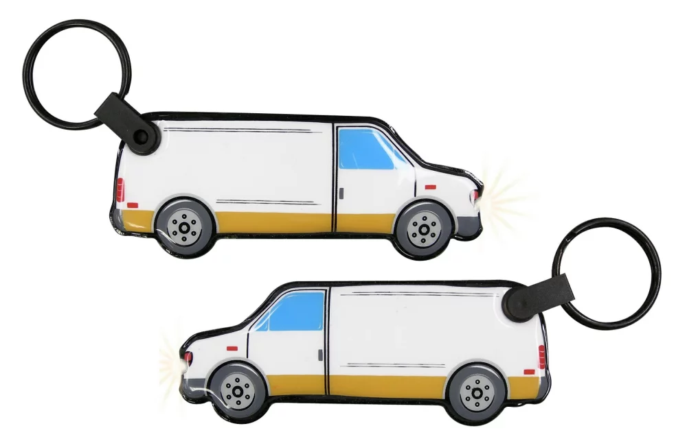 ShapeLights™ Color-A-Shape Key Ring Flashlight (Van)