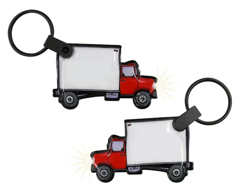 ShapeLights™ Color-A-Shape Key Ring Flashlight (Truck)