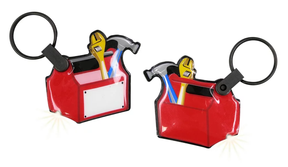 Lampe de poche porte-clés ShapeLights™ Color-A-Shape (Boîte à outils)