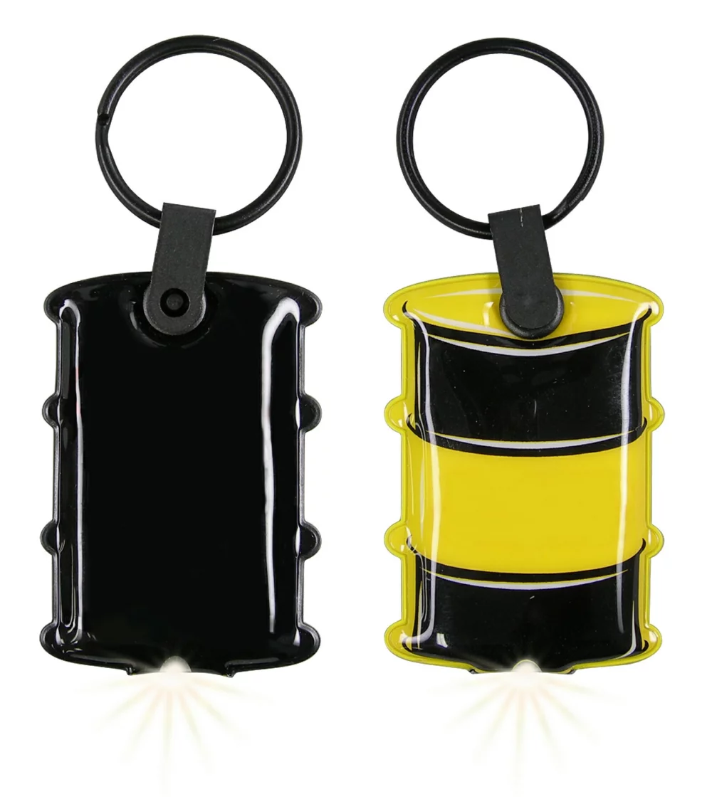 Lampe de poche porte-clés ShapeLights™ Color-A-Shape (Bidon d'huile)