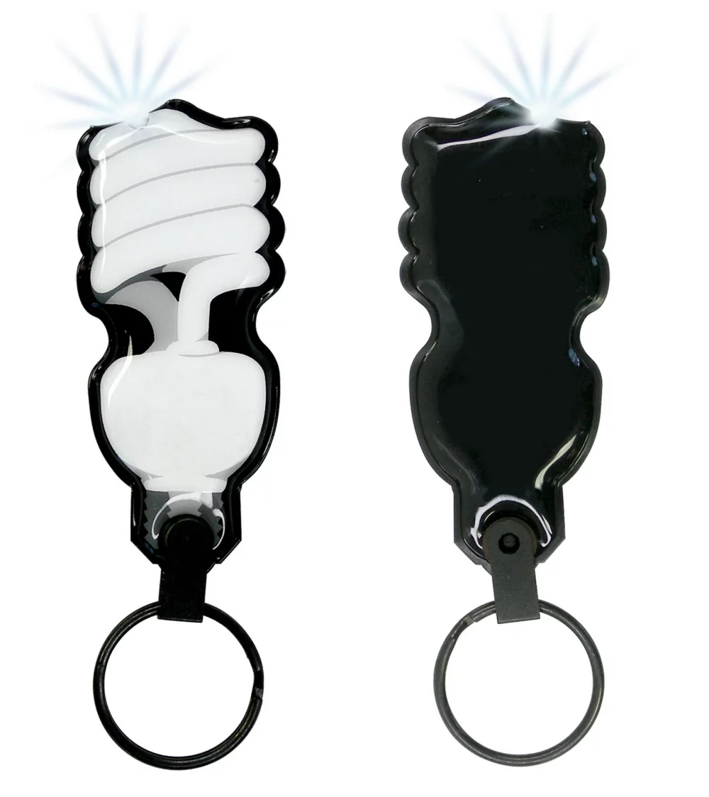 Porte-clés lampe de poche ShapeLights™ Color-A-Shape (ampoule à économie d'énergie)