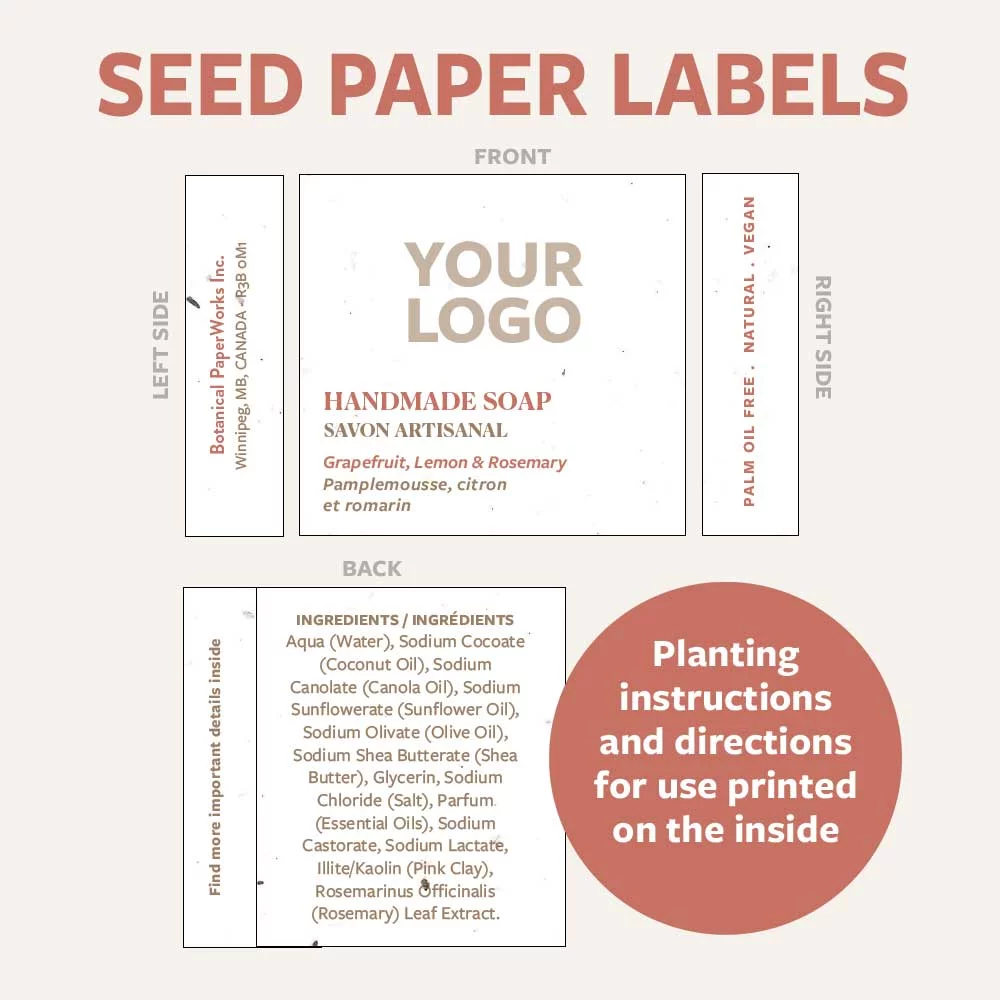 Savon Pamplemousse, Citron & Romarin (Demi-Épais)