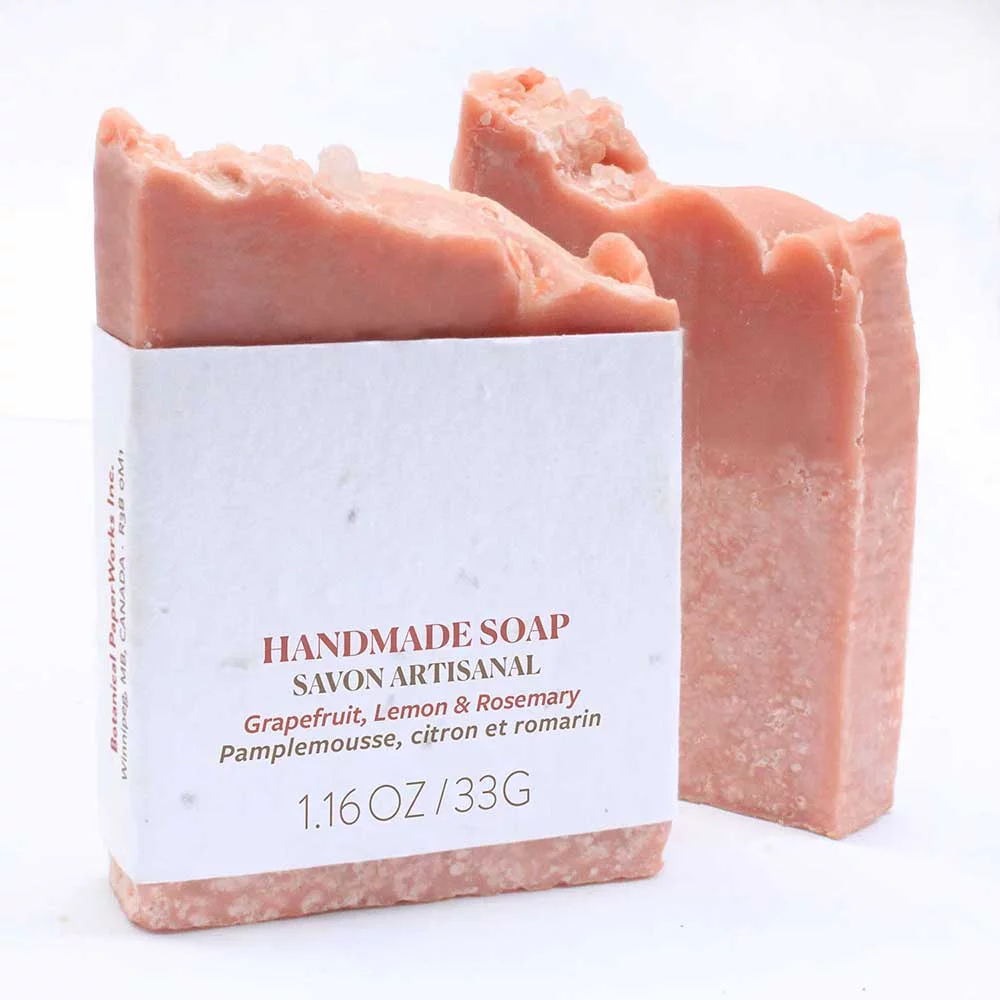 Grapefruit, Lemon & Rosemary Soap (Half Thick)