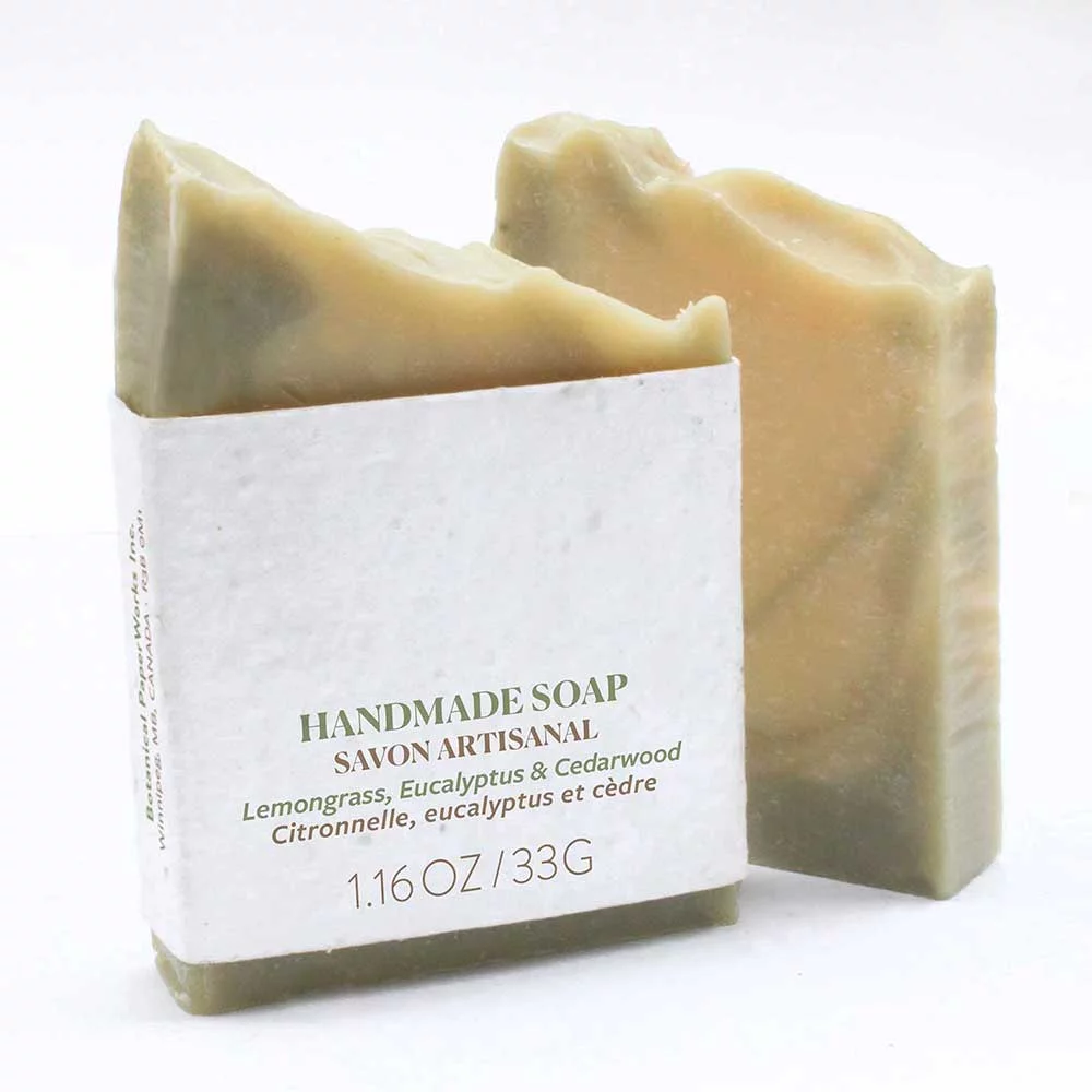 Savon à la Citronnelle, Eucalyptus & Cèdre (Demi-Épais)