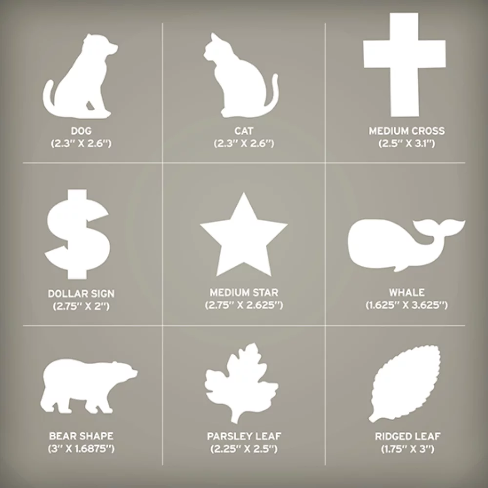 Medium Die-Cut - Printed, 1-Sided