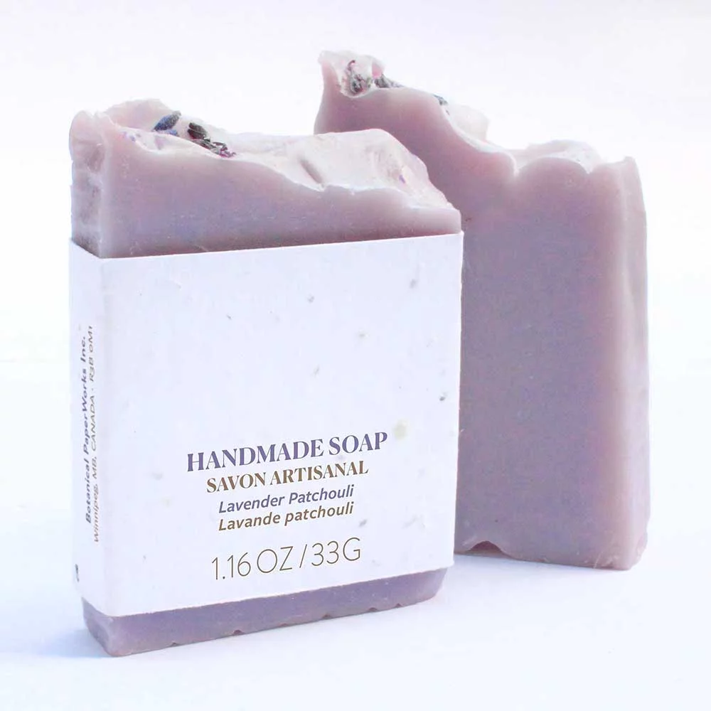 Savon à la lavande et au patchouli (moitié épais)