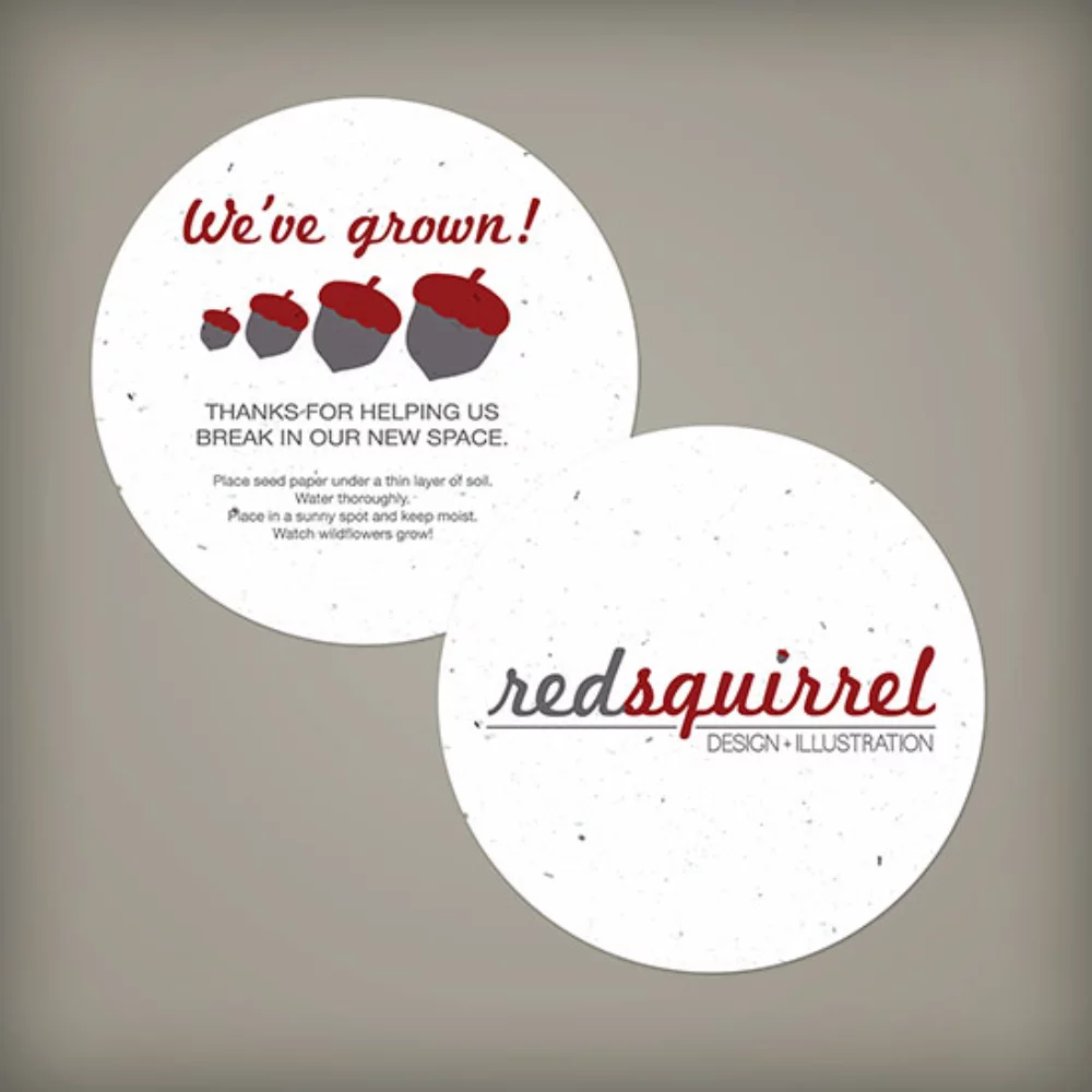 Medium Seed Paper Circle, 2-Sided