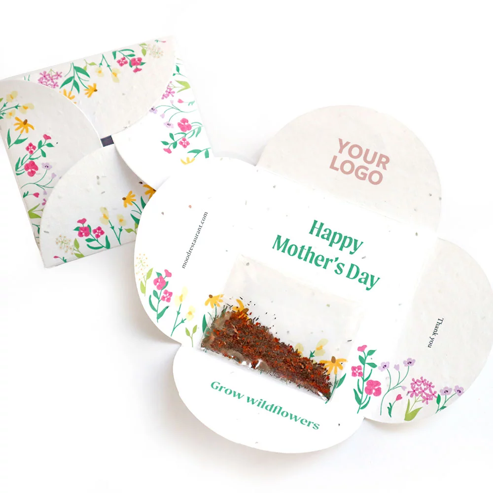 Carte de pétales plantables Blossom & Bloom avec sachet de graines