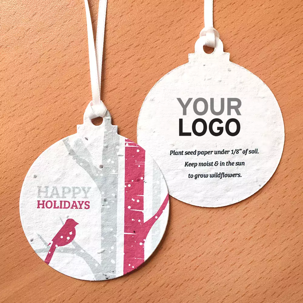 Ornements en boules de papier en graines d'arbres de bouleau