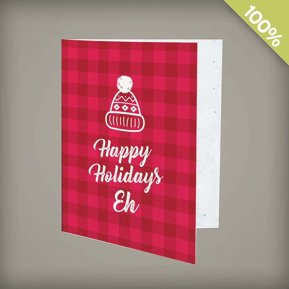 A2 - Seed Paper Personalized Holiday Cards - Canadian