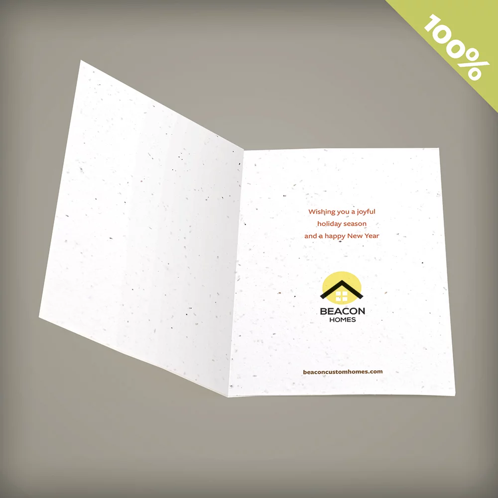 Cartes de vœux professionnelles pour les fêtes du village confortable